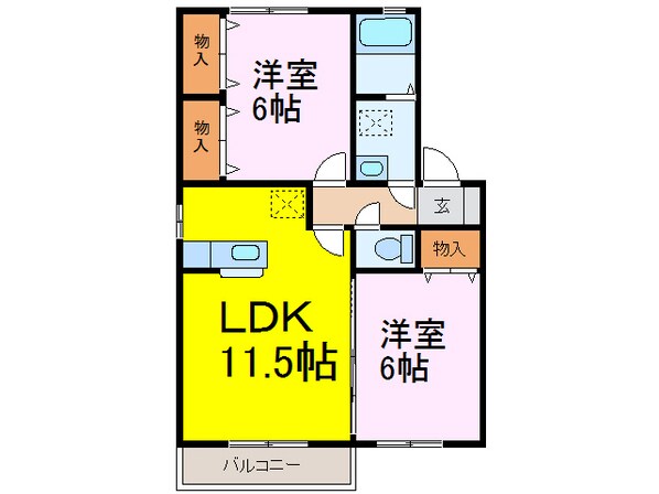 フォレストバレーＢの物件間取画像